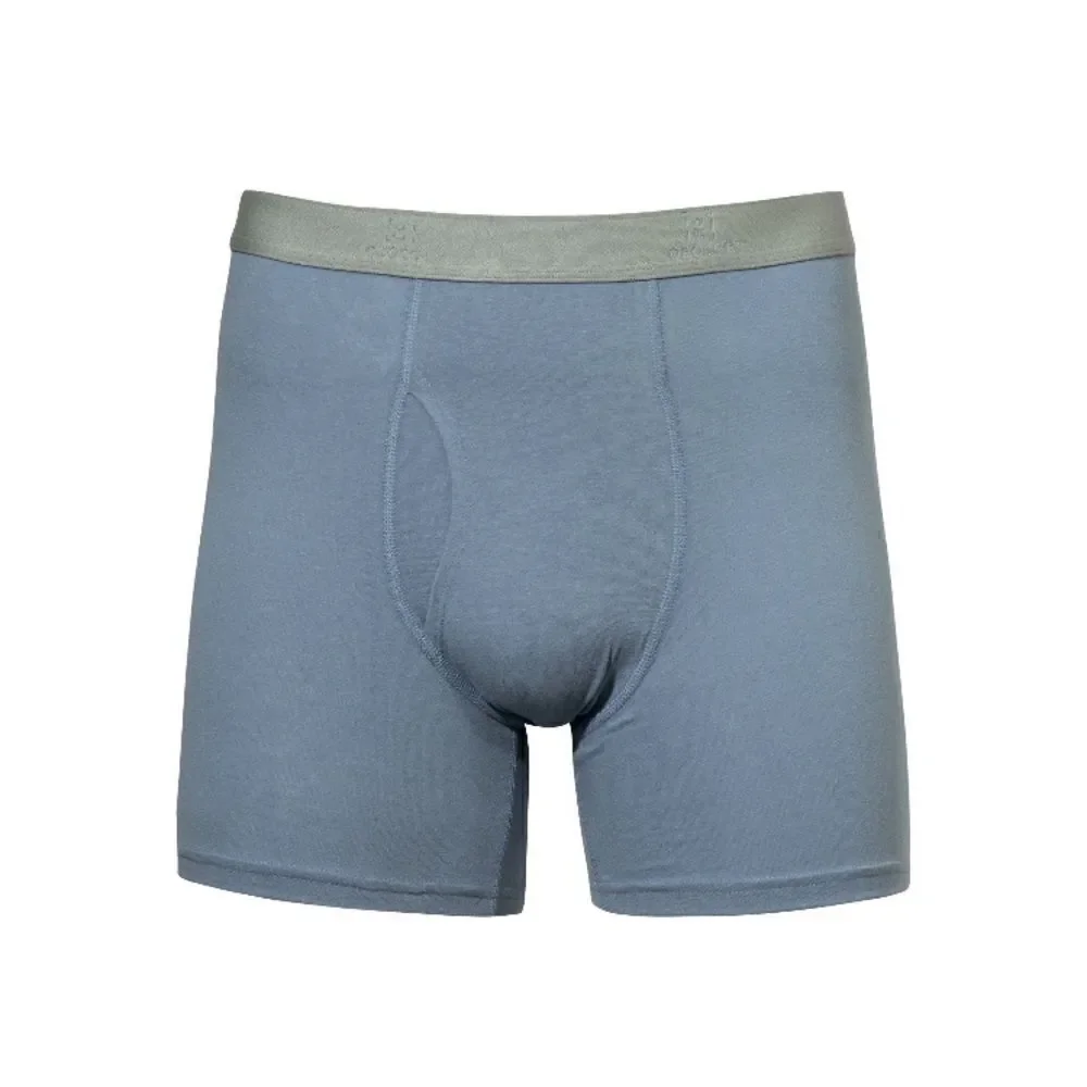 Men's Cotton Stretch Regular Leg Boxer Briefs Underwear 6-Pack Size S